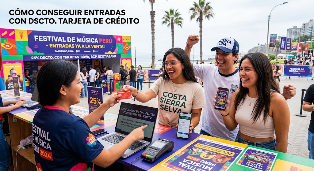 Cómo conseguir entradas para conciertos en Perú con descuentos con tarjeta de crédito: guía completa